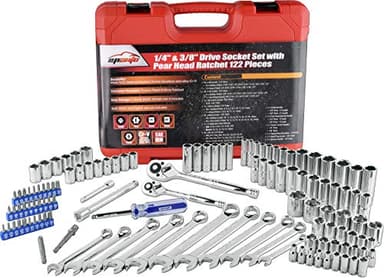 EPAuto Mechanics Tool Set Drive Socket Wrench Ratchets, SAE/Metric, 122-Piece - Image 7