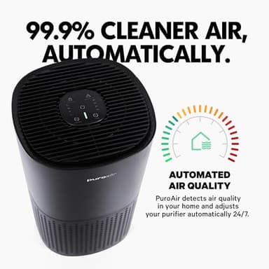 PuroAir 240 HEPA Air Purifier for Home Large Rooms - Covers Up To 1,000 Sq Ft - Filters Up To 99.9% of Pollutants, Smoke, Pollen, Dust - Quiet HEPA Air Filter - Air Purifiers for Bedroom - Image 6