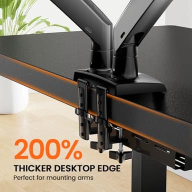 ErGear 40" x 24" Whole Piece Desktop Electric Standing Desk, Thick Height Adjustable Desk with 4 Height Memory, Home Office Computer Table with Cable Management Tray, Black - Image 5