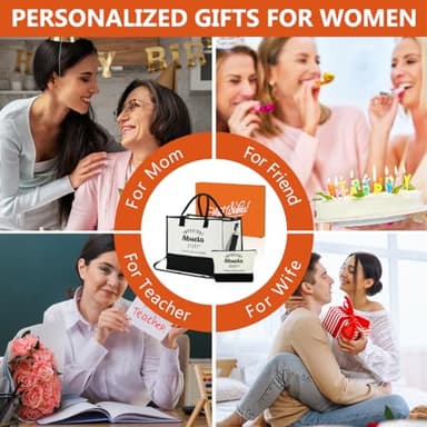 Abuela Gifts Grandma Gifts Abuela Appreciation Tote Bag & Makeup Bag Grandmother Gifts from Granddaughter Cosmetic Bag Presents for Grandma Women Mimi Canvas Bag for Birthday Retirement Mothers Day - Image 5