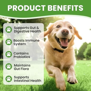 Probiotics for Dogs - Dog Probiotics with 5 Enzymes & 4 Prebiotics for Itchy Skin, Pet Probiotics lab for Digestion & Gut Support, Helps Diarrhea, Yeast Infection, Allergies & Immune System -180 Chews - Image 8