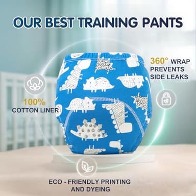 YIKG Upairy Training Pants for Boys Girls–Soft & Leak-Resistant Potty Training Underwear,Up Airy Potty Pants Comfortable for Toddlers(4PCS,M) - Image 2
