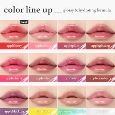NOONI Korean Lip Oil - Appleginseng | Lip Stain, Gift, Long-Lasting, Moisturizing, Plumping, Revitalizing for Dry Lips, Waterproof, No Peel Off, Korean Lip Tint 0.12 Fl Oz - Image 8