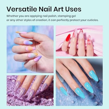 beetles Liquid Latex for Nails 30ml Latex Liquid Nail Peel off Cuticle Guard for Nail Polish with Plastic Nail Care Stick White Pink Liquid Latex Barrier Protecto - Image 6
