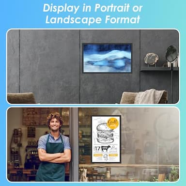 MaxGear 10 Pack Magnetic Sign Holder 11 x 17 with Magnetic Border，Self Adhesive Wall Mount Sign Holder Display Picture Frames Window Document Poster Paper Flyer Holder for Home Office Store - Image 3