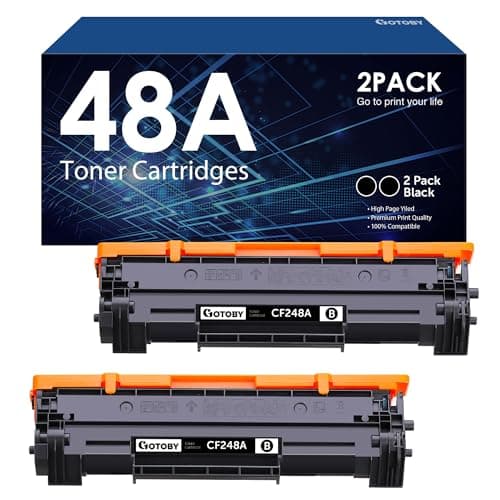 GOTOBY Compatible Toner Cartridge Replacement for HP 48A CF248A for Pro M15w M15a M16w M16a M28w M28a M29w M29a M30w M31w Printer (Black, 2 Pack) - Image 1