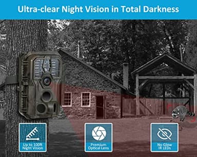 GardePro E5S Trail Camera, 64MP 1296p HD Video, Game Cameras with 100ft Night Vision Motion Activated Waterproof for Deer Wildlife Cam, Hunting - Image 5