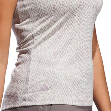 adidas Women's Ultimate365 Jacquard Sleeveless Polo Shirt - Image 5