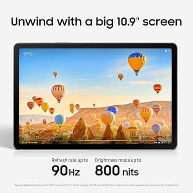 SAMSUNG Galaxy Tab S10 FE 128GB WiFi Android Tablet, Large Display, Long Battery Life, Exynos 1580 Processor, IP68 Water-Resistant, 90 Hz Refresh, S Pen for Note-Taking, US Version, Silver - Image 4