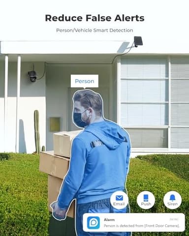 REOLINK 5MP Security Camera System Wireless Outdoor, Pan Tilt Battery Solar Cam with 2.4/5GHz Dual-Band WiFi, Smart Detection, Time Lapse, Home Hub Compatible, Argus PT + Solar Panel (Black) - Image 7