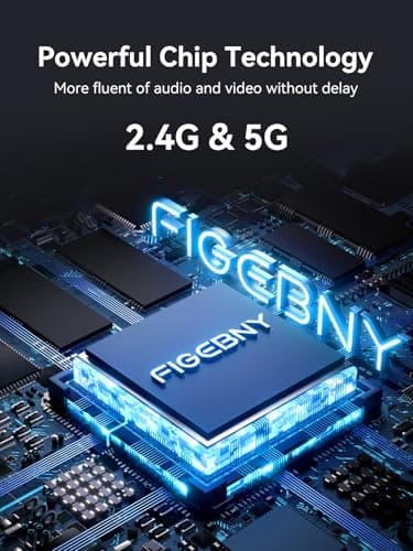 FIGEBNY Wireless HDMI Transmitter and Receiver 4K Larger LED Screen Display, Wireless HDMI Extender Sender HD 5G 165FT Streaming Media Video/Audio/File for PC/Laptop/Projector/TV Box/Camera Gray - Image 7