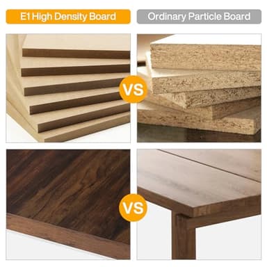 Tribesigns Modern Walnut/White 55" Heavy Duty Computer Desk, Study & Work Desk, 23.6"D x 55.1"W x 29.5"H, Z-Shaped Metal Legs, 330 lbs Capacity - Image 7