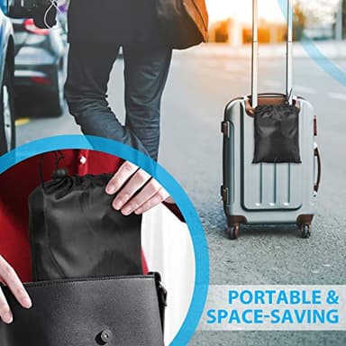 Airplane Footrest Made with Premium Memory Foam - Airplane Travel Foot Hammock, No Clashing Foot Hammock & Portable Plane Leg Rest, Provides Relaxation and Comfortable for Long Flight - Image 6