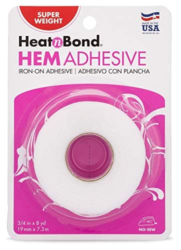 HeatnBond Hem Iron-On Adhesive, Super Weight, 3/4 Inch x 8 Yards, White - Image 1