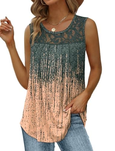 Plus Size Womens Clothing Summer Tops Trendy 2025 Tank Tops Tunic Work Blouses Beach Vacation Clothes 2XL - Image 1