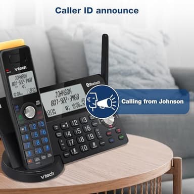 VTech IS8128-41 Super Long Range 4-Handset DECT 6.0 Cordless Phone for Home with Answering Machine, 2300 ft Range, Call Blocking, Bluetooth Connect to Cell, Intercom - Image 6