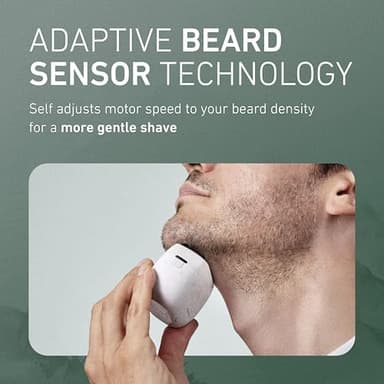 Panasonic ARC5 Palm-Sized Foil Shaver for Men, Powerful Travel Electric Razor, USB-C Charge Wet/Dry, Easy Clean Luxury Japanese 5-Blade, Smooth & Precise Cut w/Smart Sensor (Natural Sea Stone - Image 8