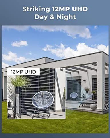 REOLINK RLK8-1200D4-A 12MP PoE Security Camera System, 4pcs H.265 Surveillance IP Cameras Wired in 12 Megapixel UHD, Person Vehicle Pet Detection, Spotlight Color Night Vision, 8CH NVR with 2TB HDD - Image 3