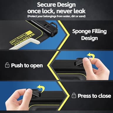 Kebrela IP68 Waterproof Phone Pouch Up to 6.8", Floating Waterproof Phone Case for iPhone 15 14 13 Pro Max, Galaxy S24 S23 S22 Ultra, Cellphone Dry Bag Cruise Beach Essential, Black - Image 7