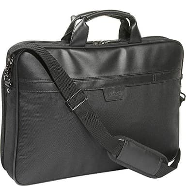 Kenneth Cole Reaction Urban Traveler Slim 18.4" Laptop Sleeve Top Zip Computer Portfolio Bag, Black - Image 4