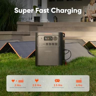Jackery HomePower 3600 Plus Portable Power Station, 3600W AC Output, 3584Wh LFP Solar Generator, Expandable up to 43kWh, Essential Home Backup for Home Use, Emergencies, RV (Solar Panel Optional) - Image 6