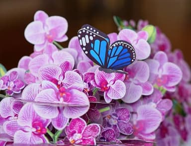 PQ Bees Orchid 3D Birthday Cards for Women, Mothers Day Cards, 6x8in Pop Up Gift Card for Mom, Wife, Her, Daughter, Sister, Grandma (Orchid Blossom 6x8). - Image 3