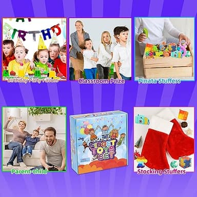 BILLFULL 1000 Pcs Party Favors for Kids, Fidget Toys Bulk, Birthday Gift Toys, Fidgets Stocking Stuffers, Treasure Box Party, Goodie Bag Carnival Prizes, Pinata Filler Stuffers Classroom - Image 5