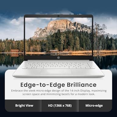 HP Flagship 14" Laptop with 1 Year Office 365 | 16GB RAM | 1.28TB Storage (128GB eMMC+160GB Docking Station+1TB Cloud Storage) | Intel 4-Core Processor | Webcam, Windows 11, Silver - Image 6