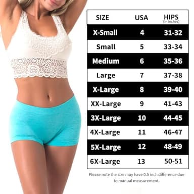 R RUXIA Women's Boyshort Panties Seamless Nylon Underwear Stretch Boxer Briefs 5 Pack - Image 6