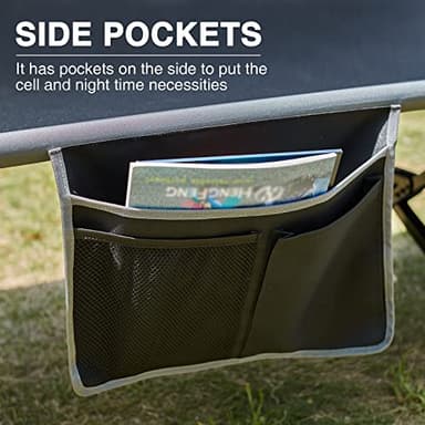 EVER ADVANCED Extra Wide Camping Cot for Adults Oversized XXL Sleeping Cots Folding Cot Bed with Carry Bag, 84.3" L x 41.9" W, Support to 550 lbs - Image 7