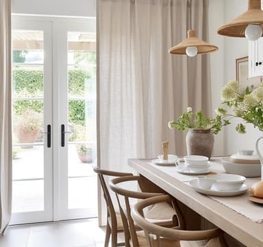 YoungsTex 95 Inches Long Linen Semi Sheer Curtains for Living Room 2 Panels - Light Filtering Drapes with Bronze Grommet Netural Floor Length Window Treatments or Bedroom, 52 X 95 Inch - Image 8