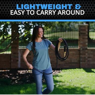 HYDROSTEEL 100 Ft Metal Garden Hose with Sprayer Nozzle, Indestructible 3-Layer Stainless Steel Heavy Duty Water Hose 100 Ft x 5/8 in. Kink Free Design Will Not Kink, Flexible, NON Expandable, 500 PSI - Image 7