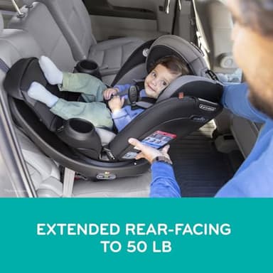 Evenflo Revolve360 Extend Convertible Car Seat with 360 Degree Rotation, Extended Rear-Facing, Forward-Facing, Booster Mode, and Secure Latch Install, Rowe Pink - Image 3