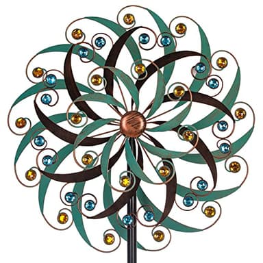 VEWOGARDEN 20" Dia Large Wind Spinner, Outdoor Metal Windmill Spinner - Yard Art Spinner Wind Catchers Sculpture for Patio, Lawn & Garden Decor - Image 1