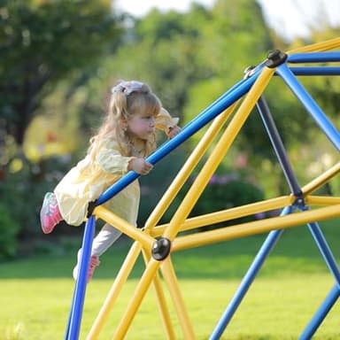 Zupapa 10FT Climbing Dome, Experience Ultimate Fun with The 2025 Upgraded Decagonal Geo Dome Climber - Supports 1000LBS Outdoor Playset and Easy Assembly Play Equipment for Kids (Blue, 10FT) - Image 7