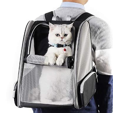 Texsens Innovative Traveler Bubble Backpack Pet Carriers for Cats and Dogs (Black) - Image 5