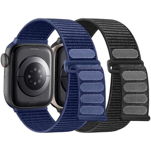 WJK Compatible with Apple Watch Bands 40mm for Women Men, Stretchy Sport Nylon Solo Loop Strap Compatible with Apple Watch Band 38mm 41mm 42mm 44mm 45mm 49mm for iWatch Ultra Ultra 2 SE 9 8 7 6 5 4 3 - Image 1
