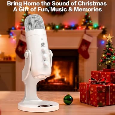 ZealSound USB Microphone,Quick Mute Noise Cancel for Phone Computer PC PS5,Gaming Microphone with Gain Control,Echo Monitor Volume Adjust for Streaming Vocal Recording ASMR Podcast Video K66 White - Image 8