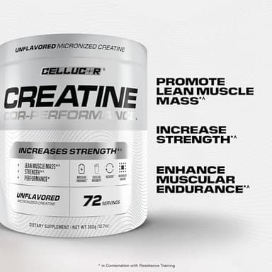 Cellucor Cor-Performance Creatine Monohydrate for Strength and Muscle Growth, 72 Servings - Image 3