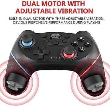 Upgraded Wireless Controller for Switch/Lite/OLED/Switch 2 Pro Controller for Switch Remote Joystick Gamepad Supports Wake up, Gyro Axis, Turbo, Dual Vibration and Screenshot Function - Image 4