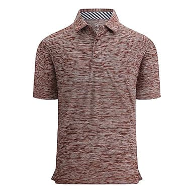 Alex Vando Mens Golf Shirt Moisture Wicking Quick-Dry Short Sleeve Casual Polo Shirts for Men,Coffee,XXL - Image 1