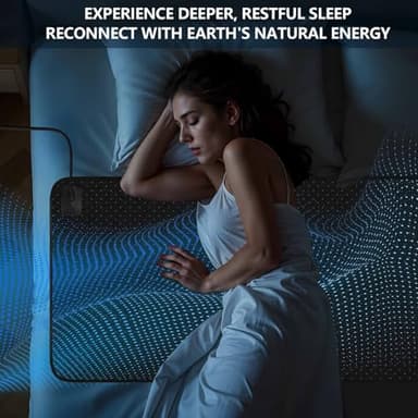 Grounding Mat for Bed, Grounding Pad for Sleeping, Tear-Resistant PU Leather Grounding Mattress with Cord (27"x76", King, Charcoal) - Image 3