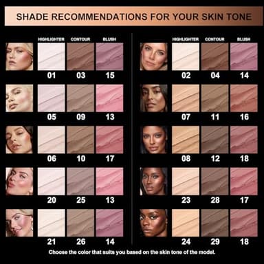 FOCALLURE 3 Pcs Cream Contour Sticks,Shades with Highlighter & Bronzer & Blush,Non-greasy Long-wear Face Contouring Pen,Easy to Sculpt the Face and Create a Lightweight Finishing Makeup,LIGHT-MEDIUM - Image 6