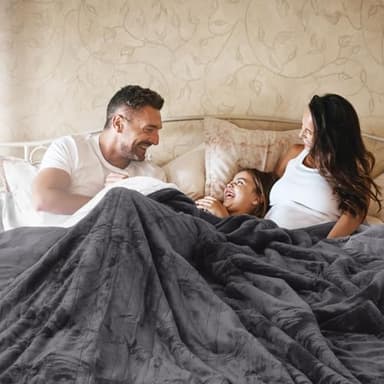 HOW'S MY HOUSE Heated Blanket 84" x 90", Dual Control Electric Blanket Queen Size with 10 Time Settings & 6 Heating Levels, Over-Heat Protection, Flannel Sherpa Super Cozy with ETL Certification, Gray - Image 9