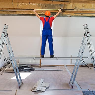 YITAHOME 9-15ft Telescoping Plan,Aluminum Extension Plank 440lbs Capacity, Aluminum Scaffolding Plank with Skid-Proof Platform Scaffold Ladder Accessory - Image 7