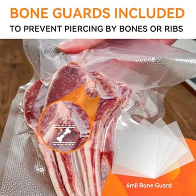 Wevac 8” x 150’ Food Vacuum Seal Roll Keeper with Cutter, Ideal Vacuum Sealer Bags for Food Saver, BPA Free, Commercial Grade, Great for Storage, Meal prep and Sous Vide (8" x 150') - Image 10