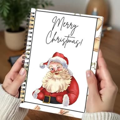 Christmas Gift Card Book - Surprises On Every Page, DIY Spiral-Bound Merry Christmas College Survival Gift Card Book Holder, Greeting Cards Holder for College Student Graduation Gifts (# A) - Image 2