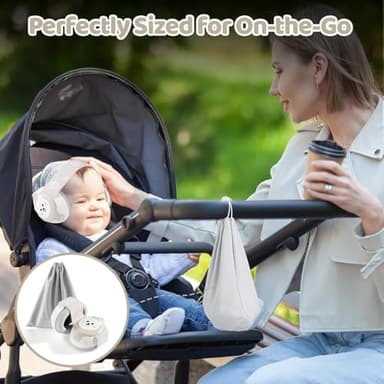 YomauiYee Baby Earmuffs-25dB NRR Baby Noise Cancelling Headphones with Adjustable Headband, Infant Ear Protection for Babies 0-36 Months,Travel Essentials for Airplane/Improves Sleep/Outdoor - Image 7
