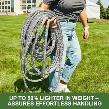 GUKOK 2025 Upgraded 100FT Non-Expanding Garden Hose, Ultra-Light & Flexible Water Hose - Burst-Resistant, Kink-Free, High-Pressure, All-Weather Use for Lawns, Gardens, and Outdoor Cleaning - Image 4
