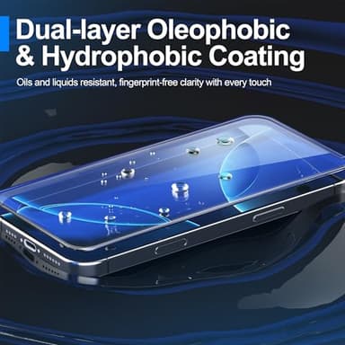 Ailun 3 Pack Screen Protector for iPhone 16 Pro [6.3 inch] + 3 Pack Camera Lens Protector with Installation Frame,Case Friendly Tempered Glass Film,[9H Hardness] - HD - Image 4